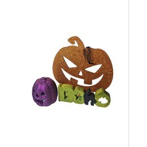 Halloween Home Decor Lot Glitter 3 Pcs